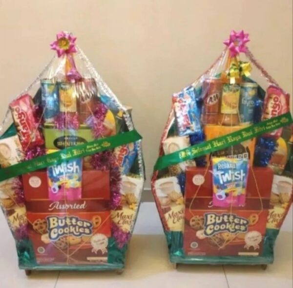 Parsel Parcel buket bouquet hampers ultah lebaran imlek natal bingkisan 4 susun